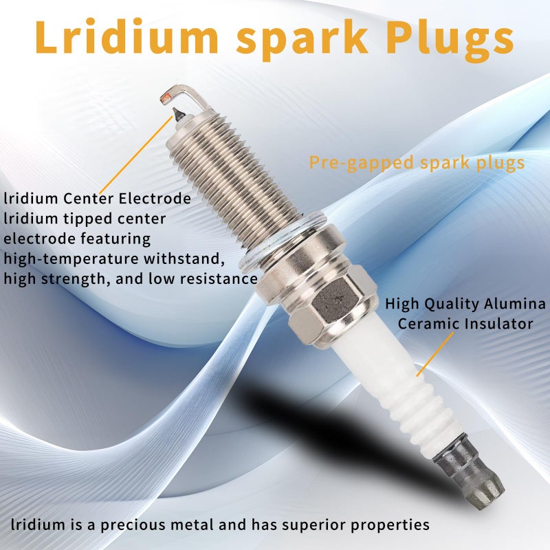 MiKaFex 4 UF549 Ignition Coil Pack and 4 9029 Iridium Spark Plug Compatible with Nissan Altima Versa Sentra Rogue Cube QX60 NV200 2.5L 2.0L 1.8L 1.6L - Image 2